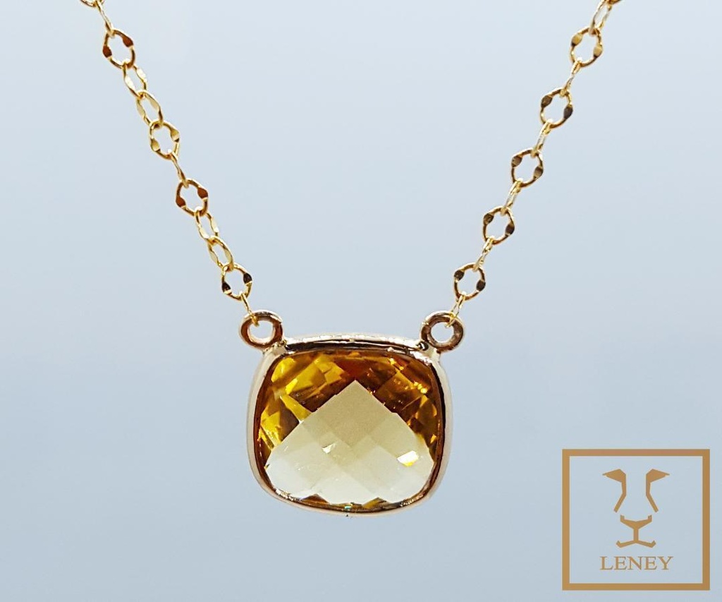 GARGANTILLA CITRINE CUBISTA 11MM