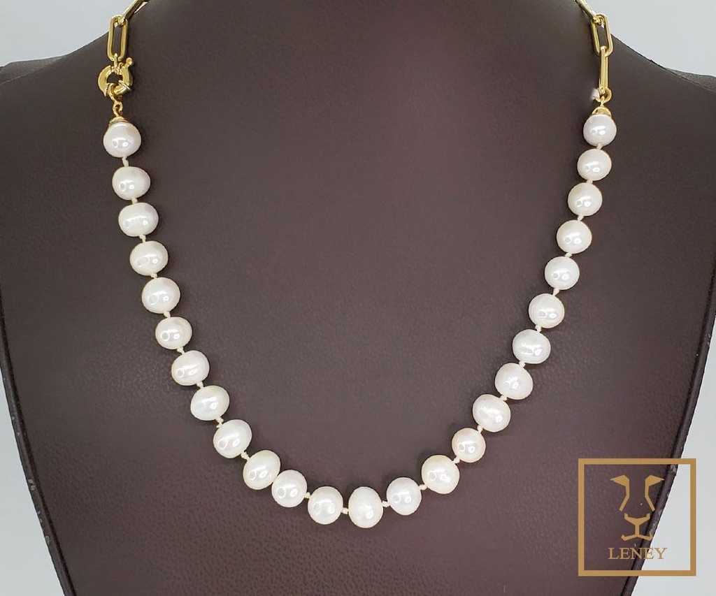 COLLAR CADENA ESLABON RECTANGULAR