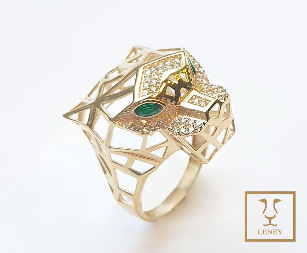 ANILLO PANTERA CARTIER CABEZA