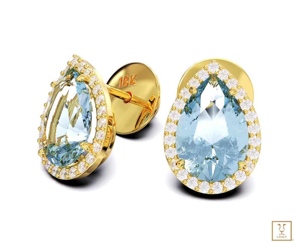 ARETE GOTA AGUAMARINA 9 X