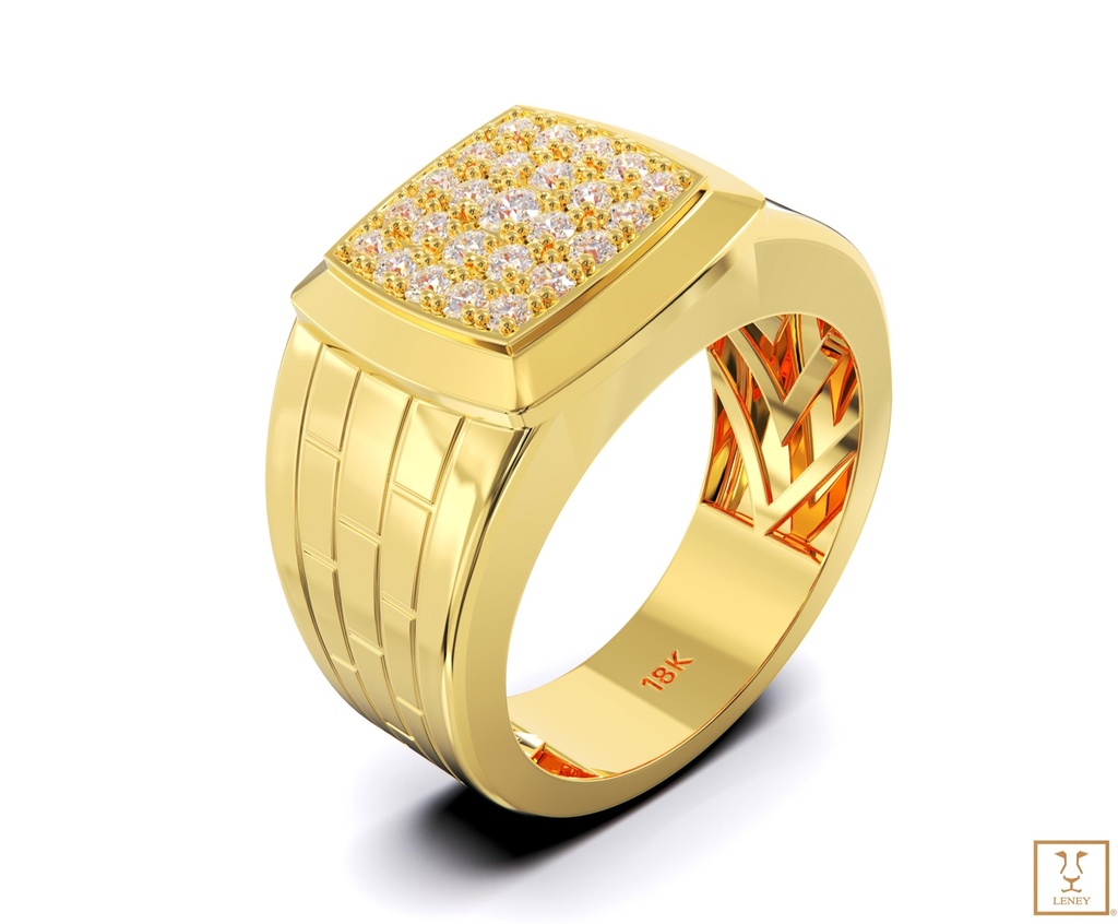 ANILLO CUADRADO 13X13MM CON 30