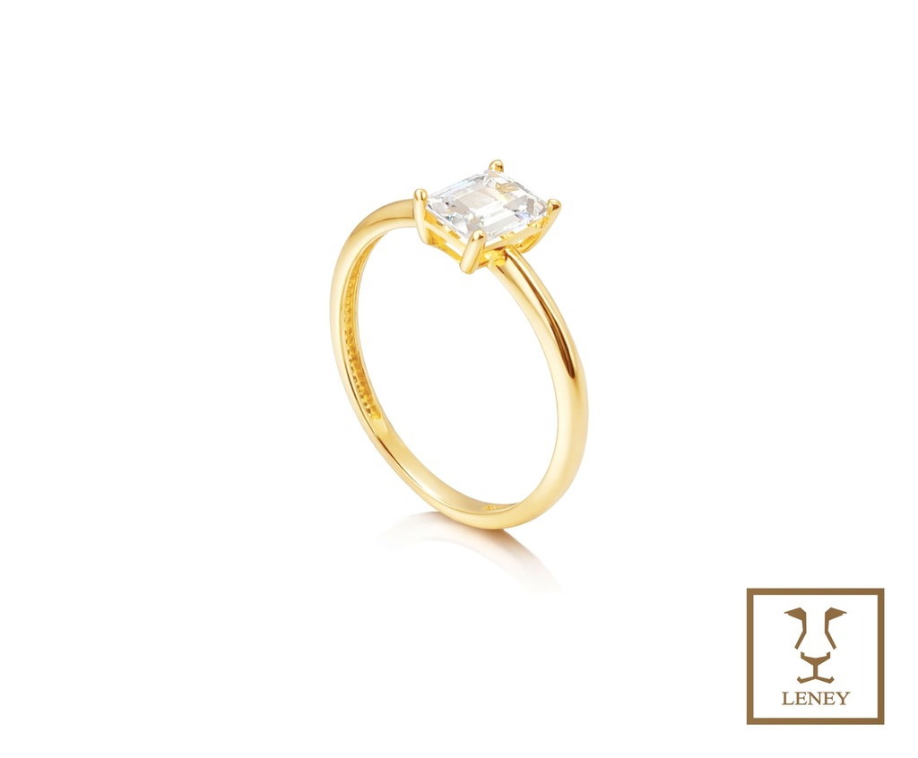 ANILLO SOLITARIO CIRCON BAGUETT