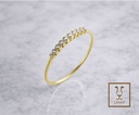 ANILLO CINTILLO DE 11 CIRCONES