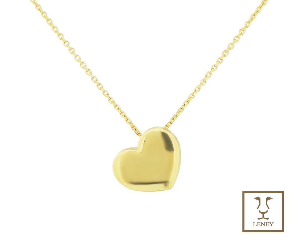 GARGANTILLA CORAZON INCLINADO 8MM ALTO