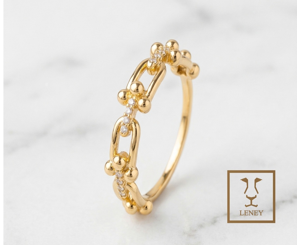 ANILLO TIFFANY ESLABONES U DE