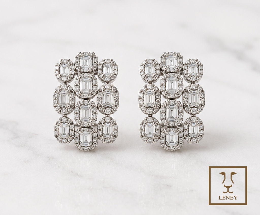 ARETE TRIPLE CINTILLO DE DIAMANTES