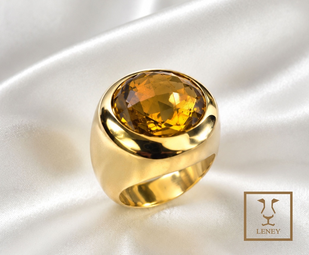 ANILLO CUPULA CITRINE 45CT