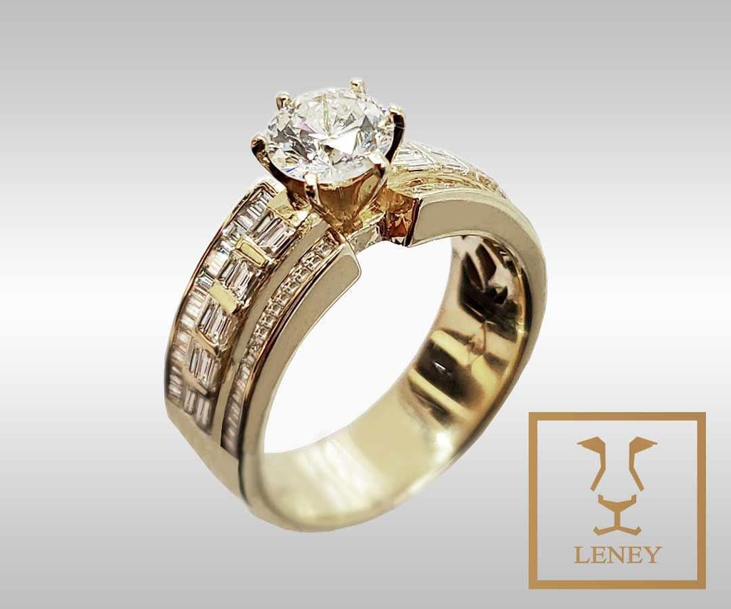 ANILLO SOLITARIO BRILLANTE CENTRAL