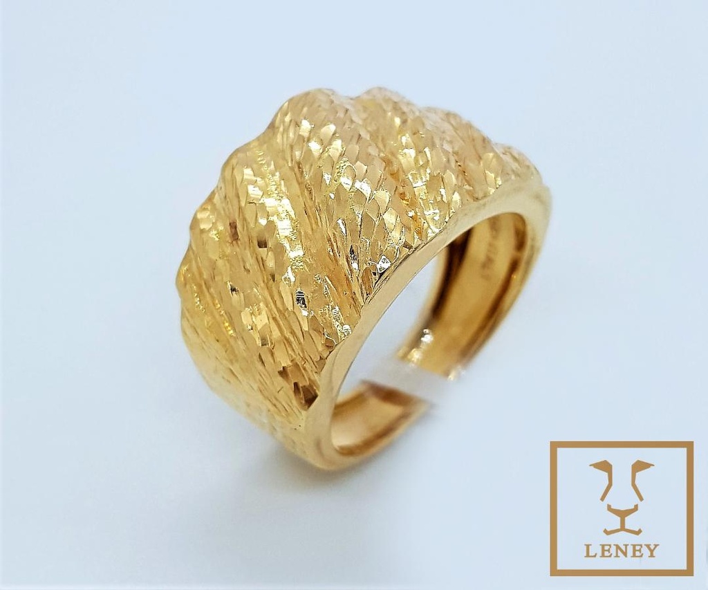 ANILLO CRESTAS DIAGONALES DIAMANTADAS