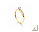 ANILLO SOLITARIO BRILLANTE CENTRO