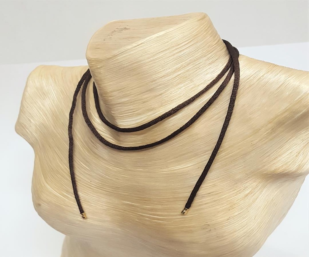 CAMISERO DE SEDA CAFE
