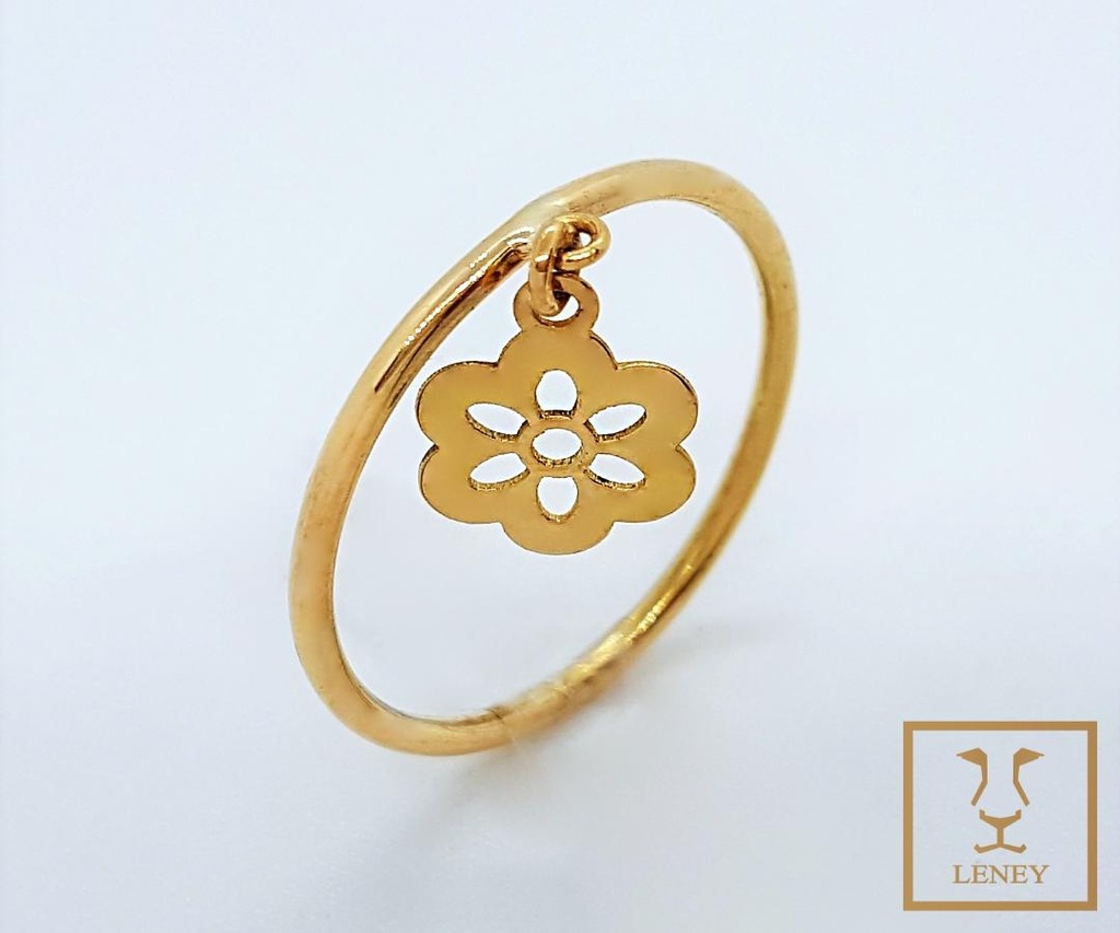 ANILLO FLOR CALADA COLGANTE