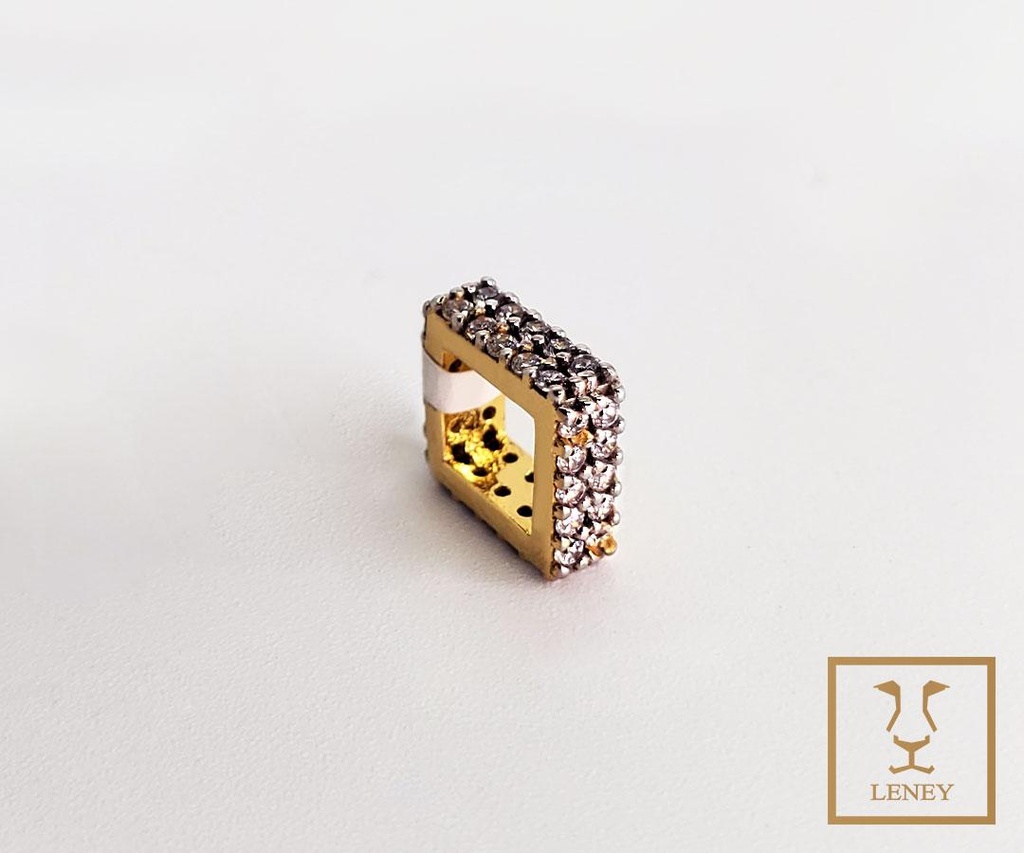 DIJE CUADRADO 8X8MM ENJOYADO