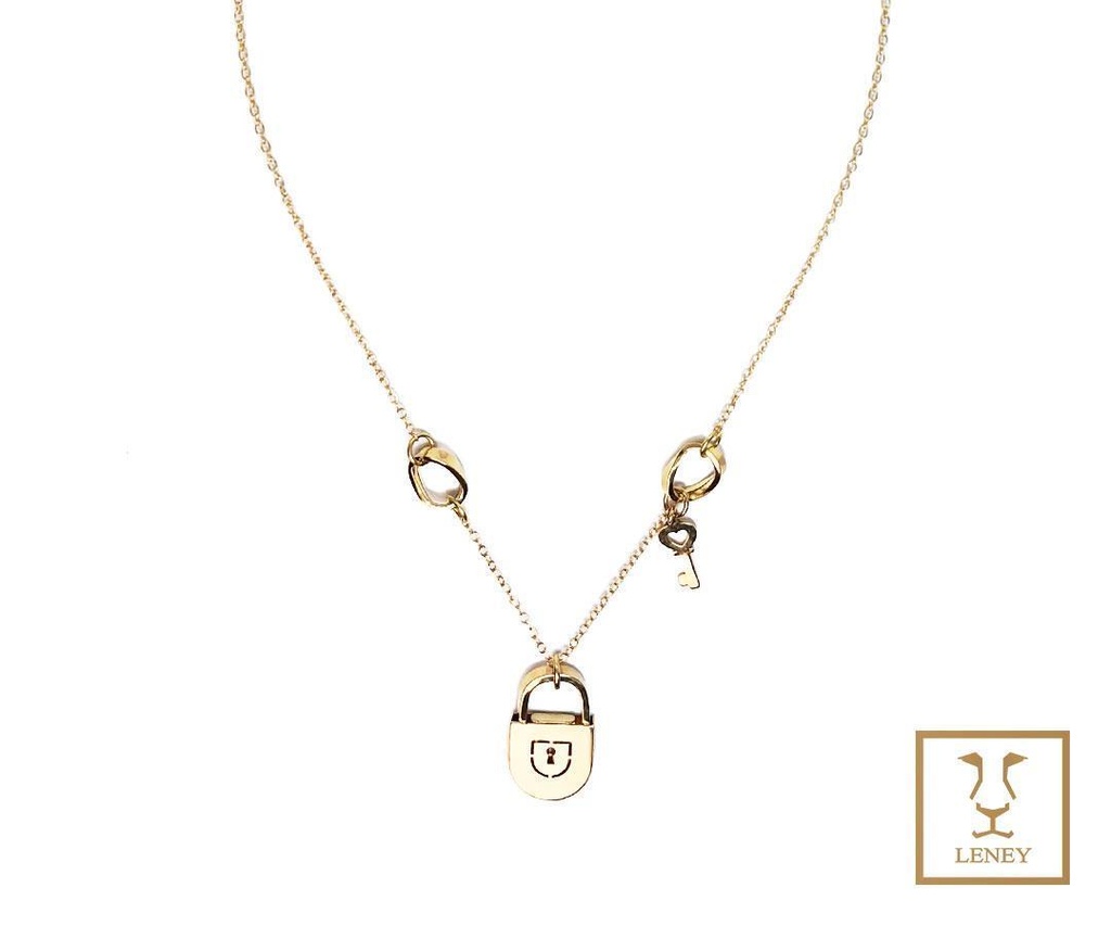 GARGANTILLA CANDADO LOVE CON LLAVE