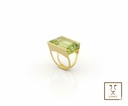 ANILLO TOPAZIO LIMON RECTANGULAR