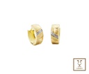 ARETE HUGGIE DIAGONALES DIAMANTADOS