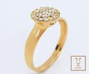 ANILLO CLUSTER ROSETA DE BRILLANTES