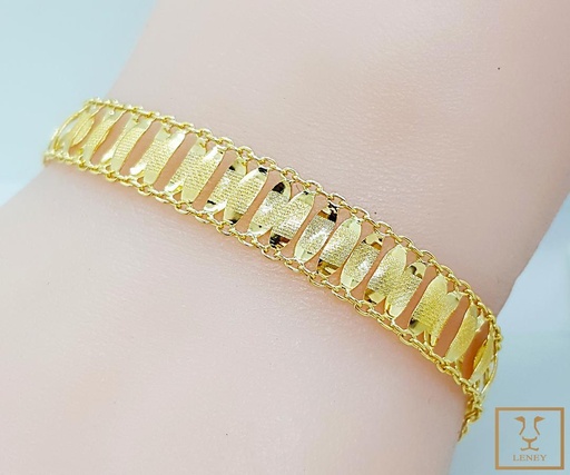 [1246W24] PULSERA ACORDEON OVALOS ALINIADOS