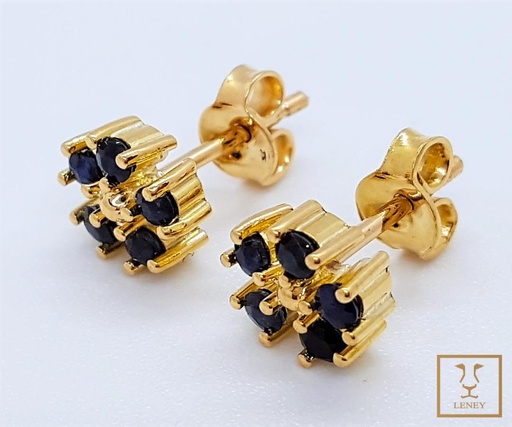 [1258W7] ARETE FLOR DE ZAFIRO