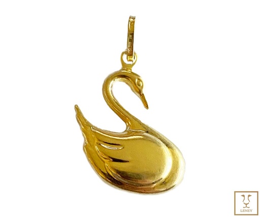 [1400W7] DIJE CISNE 25 MM ALTO