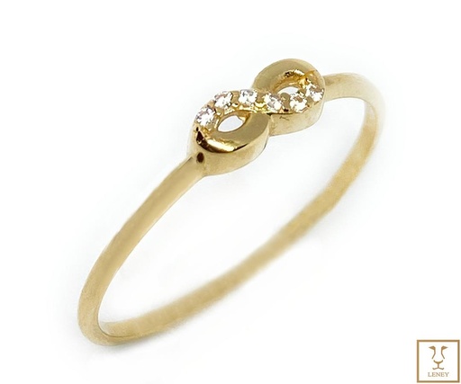 [1401W3] ANILLO AMOR INFINITO CIRCONES