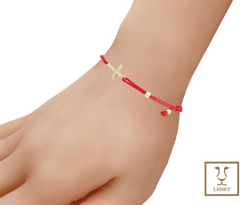 [1464W56] PULSERA TEJIDA DE HILO