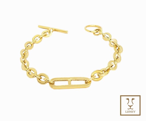 [1531W17] PULSERA ESLABON CLIP CENTRO