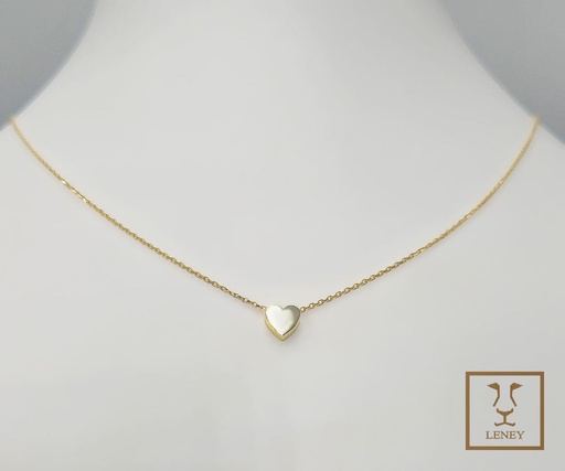 [1489W9] GARGANTILLA CORAZON 6.5MM ALTO