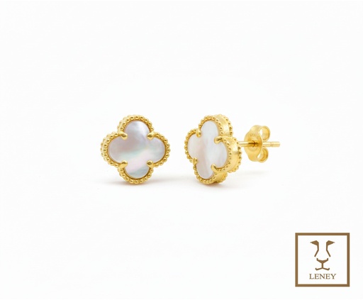 [1590W72] ARETE FLOR TREBOL VAN CLEEF