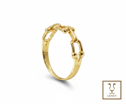 [1591W10] ANILLO TIFFANY ESLABONES U DE