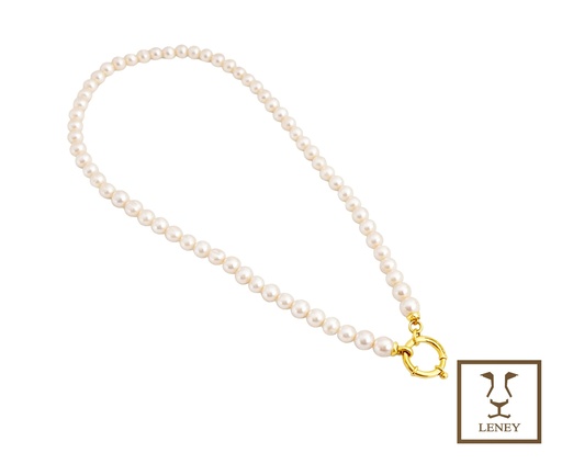 [1594W2] COLLAR DE 71 PERLAS