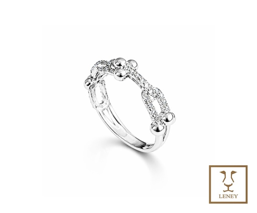 [1597W28] ANILLO TIFFANY ESLABONES U DE
