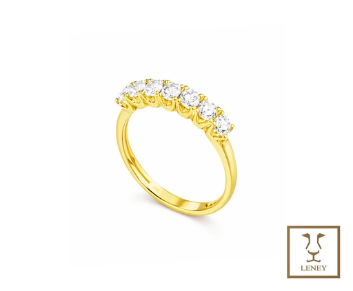 [1597W46] ANILLO CINTILLO 7 CIRCONES