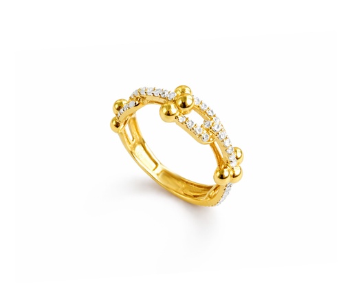 [1601W4] ANILLO TIFFANY ESLABONES U DE