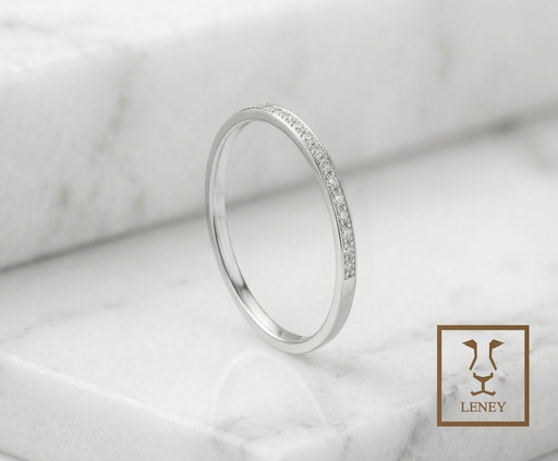 [1603W45] ANILLO CINTILLO DE 20 CIRCONES