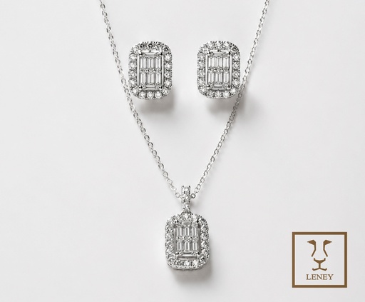 [1611W8] JUEGO 2 PIEZAS ARETE