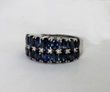 [888W3] ANILLO CINTILLO 2 FILAS
