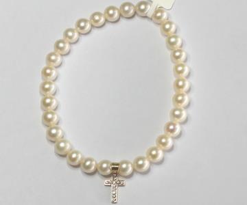 [996W5] PULSERA PERLAS CON DIJE