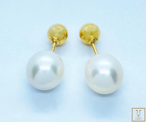 [1055W5] ARETE DIOR PERLA GOTA