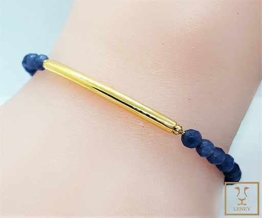 [1159W2] PULSERA CANA TUBO DE ORO