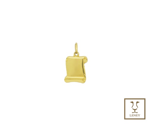 [1192W91] PLACA DIJE PERGAMINO ENROLLADO