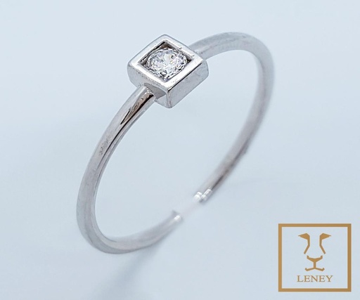 [1246W31] ANILLO DELGADO CUADRADO 4MM CON