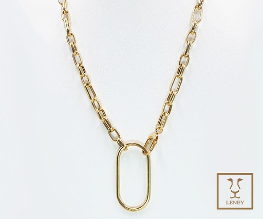 [1419W50] COLLAR GRAN OVAL COLGANTE