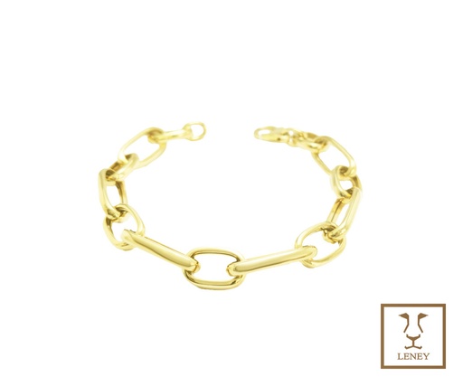 [1501W25] PULSERA ESLABONES OVALES MEDIA